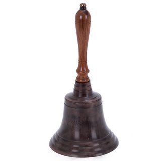 12 inch Aluminum And Wood Hand Bell