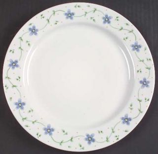 Pfaltzgraff Melissa Dinner Plate, Fine China Dinnerware   Blue Flowers,Yellow St