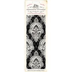 Something Tattered Wallpaper Background Clear Stamp 3 X8  Boho Reverse Paisley