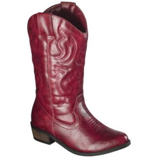 Girls Cherokee Gregoria Cowboy Boot   Red 6