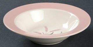 Homer Laughlin  Pink Radiance Rim Fruit/Dessert (Sauce) Bowl, Fine China Dinnerw