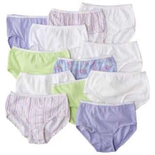 Fruit Of The Loom Girls 12 Pack Brief   Assorted 12