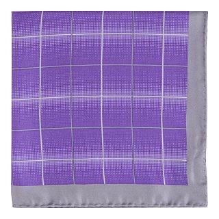 Stafford Swindon Pocket Square, Purple, Mens