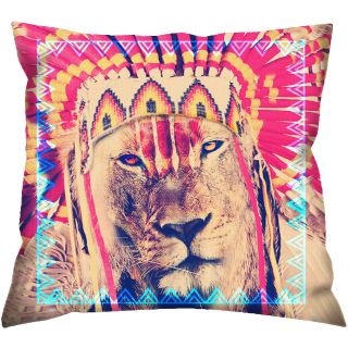 Lion Decorative Pillow, Beige