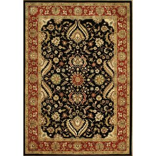 Alliyah Rugs Black New Zealand Wool Rug (10x14)