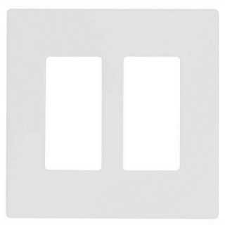 Cooper 9522WS Electrical Wall Plate, Aspire MidSized Screwless, 2Gang White Satin