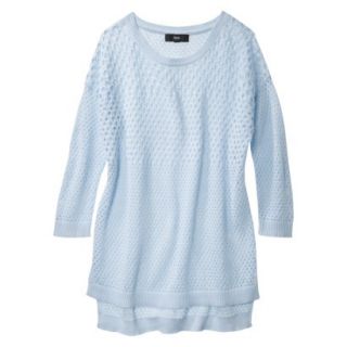 Mossimo Womens 3/4 Sleeve Sweater   Mirror Lake XL