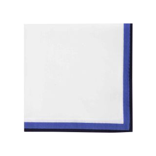 Stafford Spring Solid Pocket Square, Blue, Mens