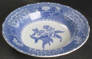 Spode Camilla Blue (Earthenware,Scalloped)  Rim Soup Bowl, Fine China Dinnerware