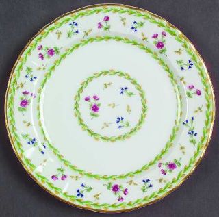 Bernardaud Artois Green (Versailles Shape) Bread & Butter Plate, Fine China Dinn