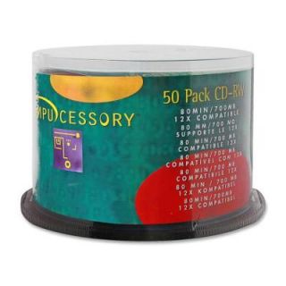 Compucessory CD Rewritable Media   CD RW   12x   700 MB   50