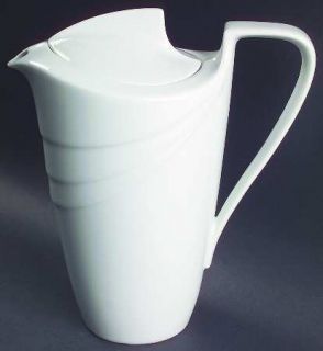 Hutschenreuther Blanche (MaximS Line) Coffee Pot & Lid, Fine China Dinnerware  