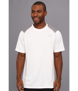 New Balance Short Sleeve Run Top Mens T Shirt (White)