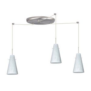 Besa Lighting BEL 3JW 412419 LED SN Cierro Pendant