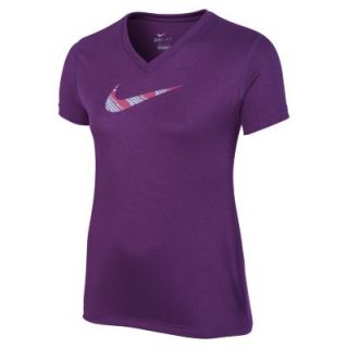 Nike Legend Zap Girls T Shirt   Bright Grape