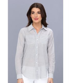 BCBGeneration Signature Button Down Top TFC1S213 Womens Clothing (Gray)