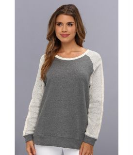 Townsen Perforated Stillwater Fleece Pullover Womens Clothing (Gray)