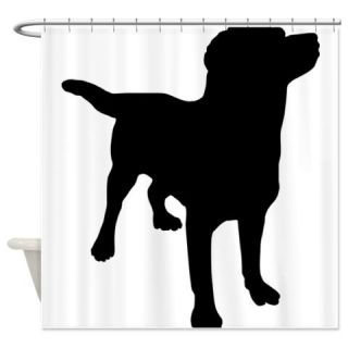  Black Dog Silhouette Shower Curtain  Use code FREECART at Checkout