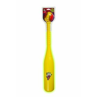 Franklin Lite Upz Illuminating Foam Baseball And Bat (YellowDimensions 30 inches x 8 inches x 11 inchesWeight 3 pounds )