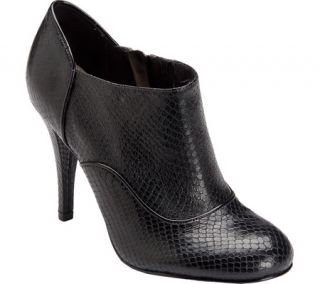 Womens Rockport Presia Zip Shootie   Black Amaze Leather Boots