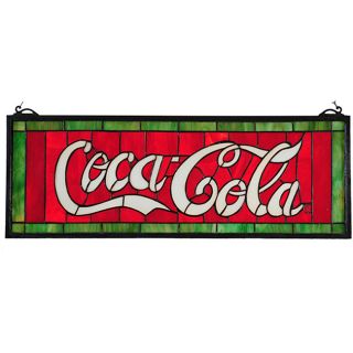 Tiffany style Coca cola Stained Glass Window