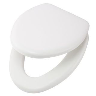 Bemis 113CP000 Elongated Closed Front Cushioned Toilet Seat White