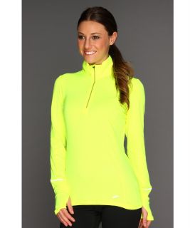 Brooks Nightlife Essential Long Sleeve 1/2 Zip II Womens Long Sleeve Pullover (Green)