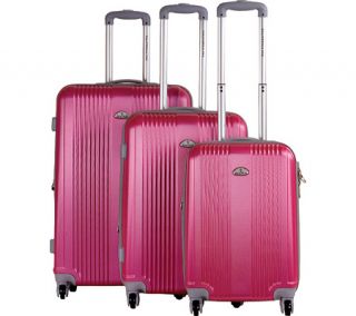 CalPak Torrino 3 Piece   Pink Hardside Luggage