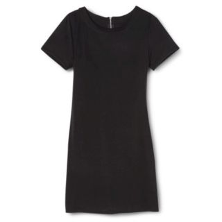 Merona Womens Knit T Shirt Dress   Black   L