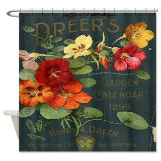  Vintage Garden Ad Shower Curtain  Use code FREECART at Checkout