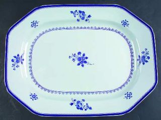 Spode Gloucester Blue (No Trim) 16 Oval Serving Platter, Fine China Dinnerware