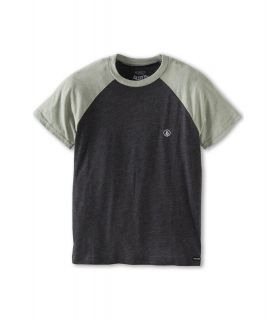Volcom Kids Fifty S/S Raglan Boys T Shirt (Gray)