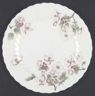Wedgwood Apple Blossom Salad Plate, Fine China Dinnerware   Apple Blossoms,Swirl