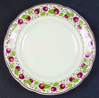 Gien Les Tartes Salad/Dessert Plate, Fine China Dinnerware   Multimotif Fruit,Tr