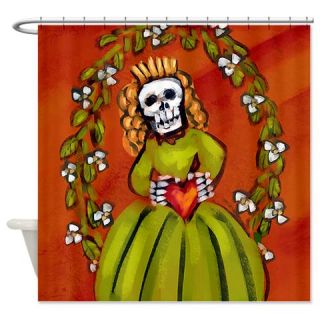  Muerta Skeleton Lady Shower Curtain  Use code FREECART at Checkout
