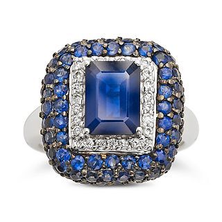 Closeout Le Vian Sapphire and Diamond Ring, Wg, Womens