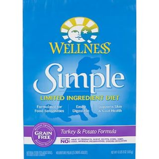 Wellness Simple Limited Ingredient Diet Turkey & Potato Grain Free Dry Dog Food, 10.5