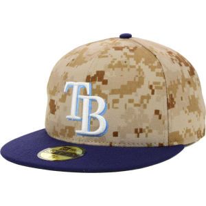 Tampa Bay Rays New Era MLB Authentic Collection Stars and Stripes 59FIFTY Cap