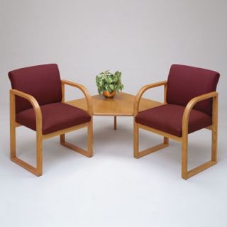 Lesro Contour Full Back Two Chairs with Corner Table R2421G3