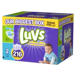 Luvs Ultra Leakguard Baby Diapers   Size 2 (216 Count)
