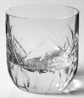 Block Crystal Rainbow Double Old Fashioned   Clear, Cut Arches , Multisided Stem