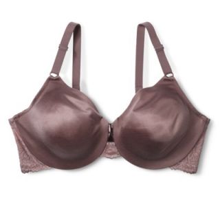 Self Expressions By Maidenform Womens Unlined Lace Wing Bra 5062   Dark Taupe