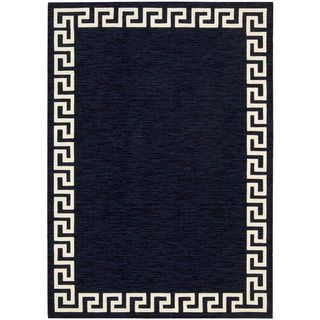 Nourison Barclay Butera Kaleidoscope Greek Border Lagoon Rug (36 X 56)