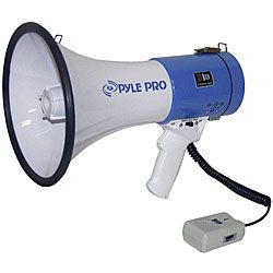 Pylepro Professional Megaphone/ Bullhorn With Siren And Handheld Mic