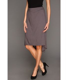 Allen Hi Lo Mid Length Skirt Womens Skirt (Gray)
