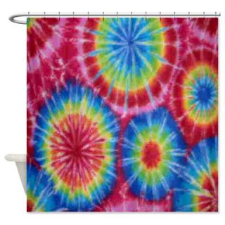  Funky Swirl Tie Dye Shower Curtain  Use code FREECART at Checkout