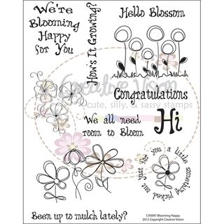 Clear Stamps 6x8 blooming Happy