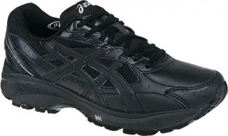 Mens ASICS GEL Foundation Walker 2   Black/Black/Silver Walking Shoes