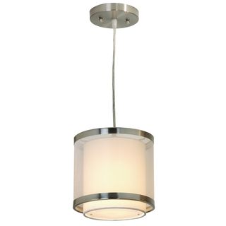 Lux Small Brushed Nickel Minimalist 1 light Pendant