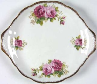 Royal Albert American Beauty (White Background) Handled Cake Plate, Fine China D